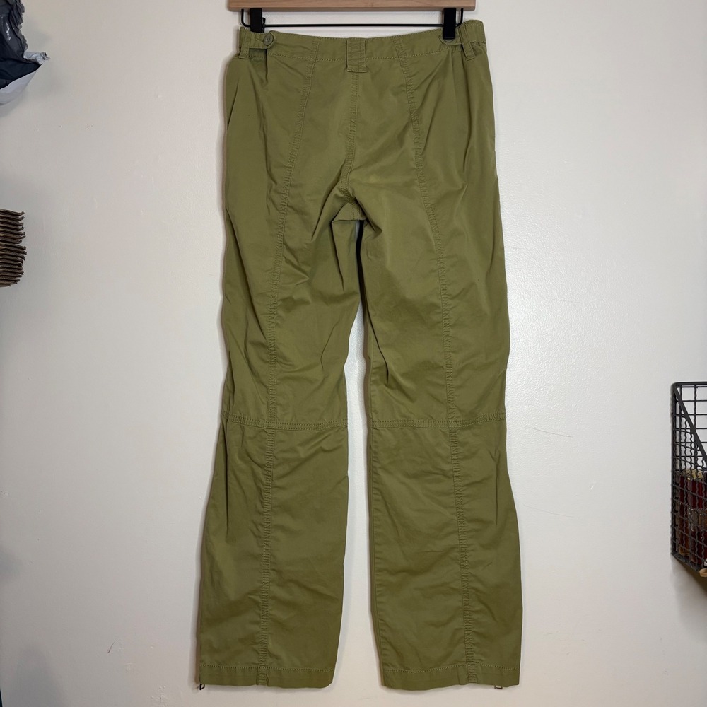 GAP Women Olive Green Cargo Pants Zip Details Stretch XS - Picture 4 of 6